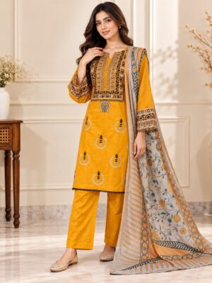 Yellow Wholesale Pakistani Lawn Suit Yellow Wholesale Pakistani Lawn Suit