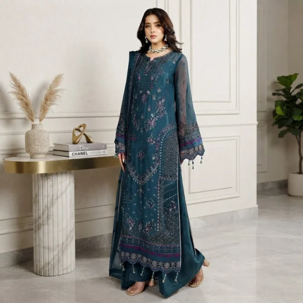 Zink Pakistani Chiffon Suit USA Zink Pakistani Chiffon Suit USA